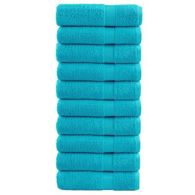 VidaXL Badhanddoeken solund 10 st 600 g/m² 100x150 cm
