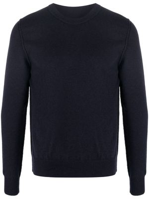 Maison Margiela pull en cachemire à col rond - Bleu