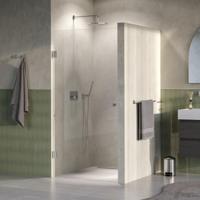 Brauer Void - Carving Nisdeur - Helder Glas - 90 x 200 cm - Omkeerbaar - incl. Glascoating - PVD RVS-Kleurig Geborsteld