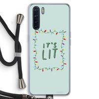 It's Lit: Oppo A91 Transparant Hoesje met koord