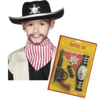 Cowboy verkleedset voor kinderen met hoed