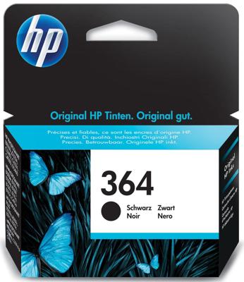 HP inktcartridge 364, 250 pagina&apos;s, OEM CB316EE, zwart