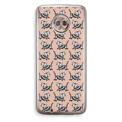 Zwarte poes: Motorola Moto G6 Transparant Hoesje