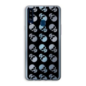 Musketon Skulls: Samsung Galaxy A20s Transparant Hoesje