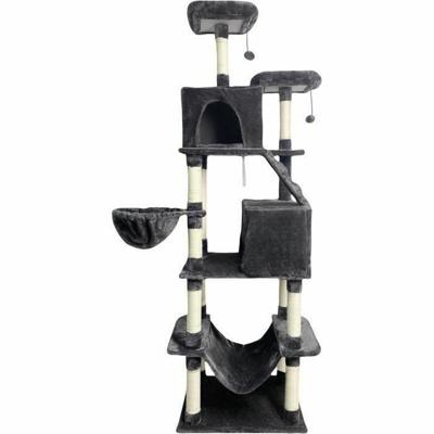 Krabpaal voor Katten Taylor Dark Grijs Pluche