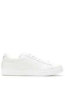 Ea7 Emporio Armani baskets à logo embossé - Blanc