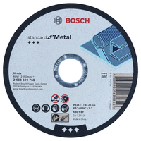 Bosch Accessoires Doorslijpschijf Standard Metal 125X1X22.23 - 2608619768