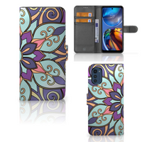 Motorola Moto E32 | Moto E32s Hoesje Purple Flower