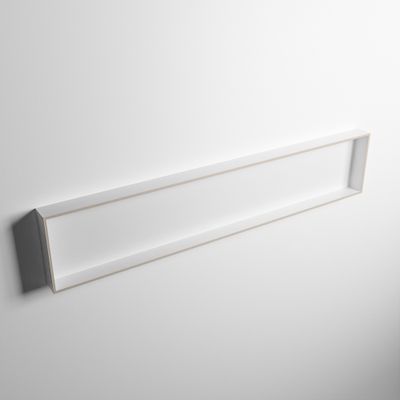 MONDIAZ EASY Nis 149,5x29,5cm in solid surface kleur Linen | Talc. 1 vak geschikt voor in- of opbouw