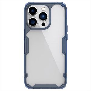 Nillkin Nature TPU Pro iPhone 14 Pro Hybrid Hoesje - Blauw