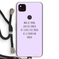Sprong: Pixel 4a 5G Transparant Hoesje met koord Sprong: Pixel 4a 5G Transparant Hoesje met koord