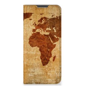 OPPO A54 5G | A74 5G | A93 5G Book Cover Wereldkaart