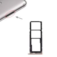 SIM-kaart lade + SIM-kaart lade + micro SD-kaart voor Xiaomi Redmi S2 (goud)