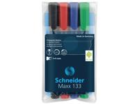 Schneider Permanentmarker beitel 4 stuks Schneider Permanentmarker beitel 4 stuks