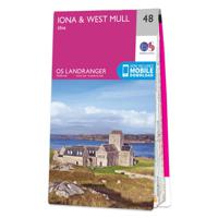 Wandelkaart - Topografische kaart 048 Landranger Iona & West Mull, Ulva | Ordnance Survey - thumbnail