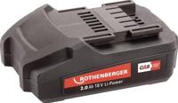 Rothenberger accu | 18 v 2,0 ah | li-power accu | 1 stuk - 1000001652 - 1000001652