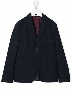 BOSS Kidswear veste de costume à simple boutonnage - Bleu