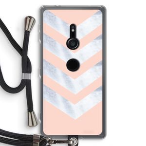 Marmeren pijlen: Sony Xperia XZ2 Transparant Hoesje met koord