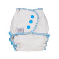 Ella&apos;s House Bum Slender - maat S 4-8 kilo - Maat S (3-7 kilo) - Blauw - Drukknoopjes