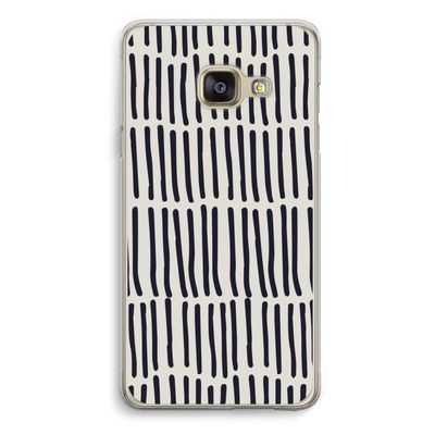 Moroccan stripes: Samsung A3 (2017) Transparant Hoesje