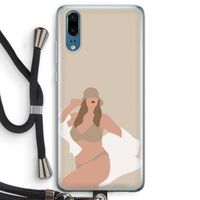 One of a kind: Huawei P20 Transparant Hoesje met koord