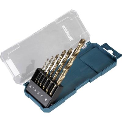 Makita D-75758 Metaal-spiraalboorset 2 mm, 3 mm, 4 mm, 5 mm, 6 mm, 8 mm 6 stuk(s)