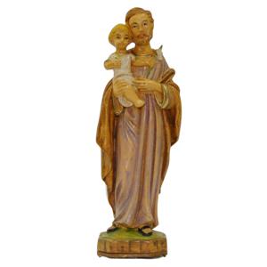 Jozef beeldje - met Jezus op zijn arm - 15 cm - polystone - religieuze beelden