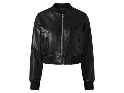 esmara Dames bikerjack of bomberjack (zwart/textuur, 34)