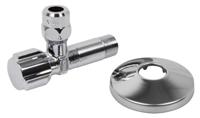 Kirchhoff SCHELL-haakse-kraan chroom, 3/8"ET x 3/8" x 10 mmQ, met rozet - 49060699