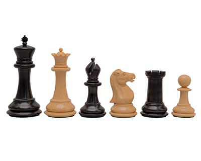 Reproductie Staunton Ebbenhouten Schaakstukken 1849 Model 11 cm Koning