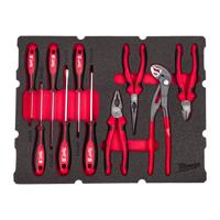 Milwaukee Foam inlay geschikt voor alle PACKOUT™ gereedschapskoffers met lades met schroevendraaiers en tangen | 10-delig - 4932493638