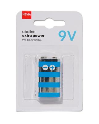 HEMA 9V alkaline extra power batterij