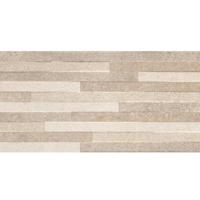 Pierre Taupe Decor 30x60 rett wandtegels gerectificeerd