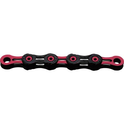 KMC fietsketting dlc 11 118 schakels - roze/zwart