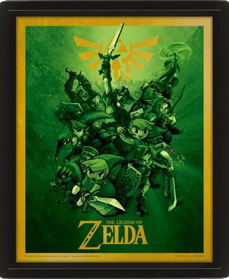 The Legend of Zelda 3D Lenticular Poster (Link) 29 x 24 cm
