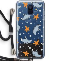 Manta: Samsung Galaxy A6 (2018) Transparant Hoesje met koord