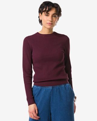 HEMA Damestrui Livia kabel bordeauxrood (bordeauxrood)