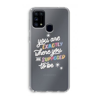 Right Place: Samsung Galaxy M31 Transparant Hoesje
