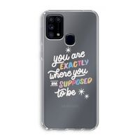 Right Place: Samsung Galaxy M31 Transparant Hoesje