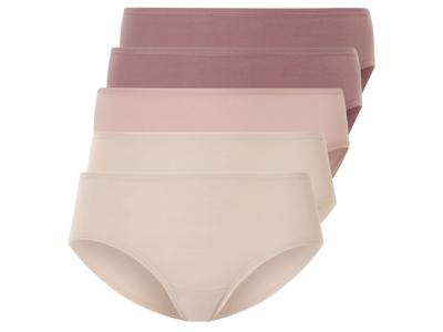 esmara Dames Hipster 5-pack (Roze/beige, XS (32/34))