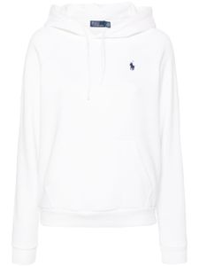 Polo Ralph Lauren hoodie en jersey à logo brodé - Blanc