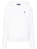 Polo Ralph Lauren hoodie en jersey à logo brodé - Blanc - thumbnail