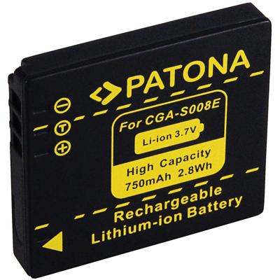 Panasonic CGA-S008(A/E) / DMW-BCE10(E) / VW-VBJ10 accu (Patona)