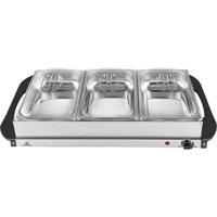 Silva Homeline SH 4.1 425009 Buffetwarmer RVS, Zwart