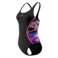 Speedo Hyperboom Splice Muscleb badpak zwart/roze dames
