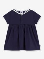 Jurk baby meisjes matrozenkraag korte mouwen marineblauw
