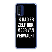 Meer verwacht - Zwart: Xiaomi Redmi 9T Transparant Hoesje