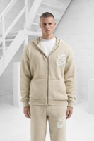 Croyez Fluffy Essence Knit Zip Hoodie Heren Beige - Maat S - Kleur: Beige | Soccerfanshop