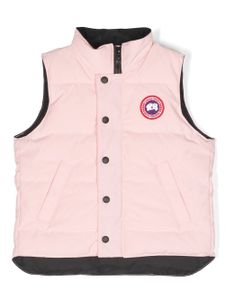 Canada Goose Kids logo-patch padded-design gilet - Rose