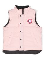 Canada Goose Kids gilet matelassé à patch logo - Rose